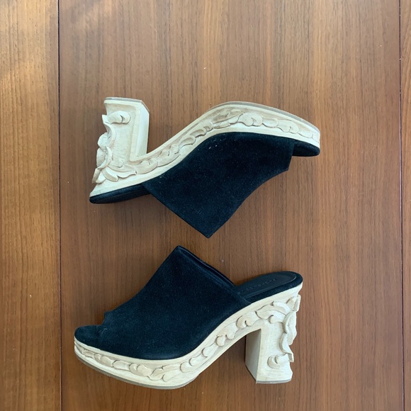 Rachel Comey Carved Bose Suede Clog - Picture 1 of 4